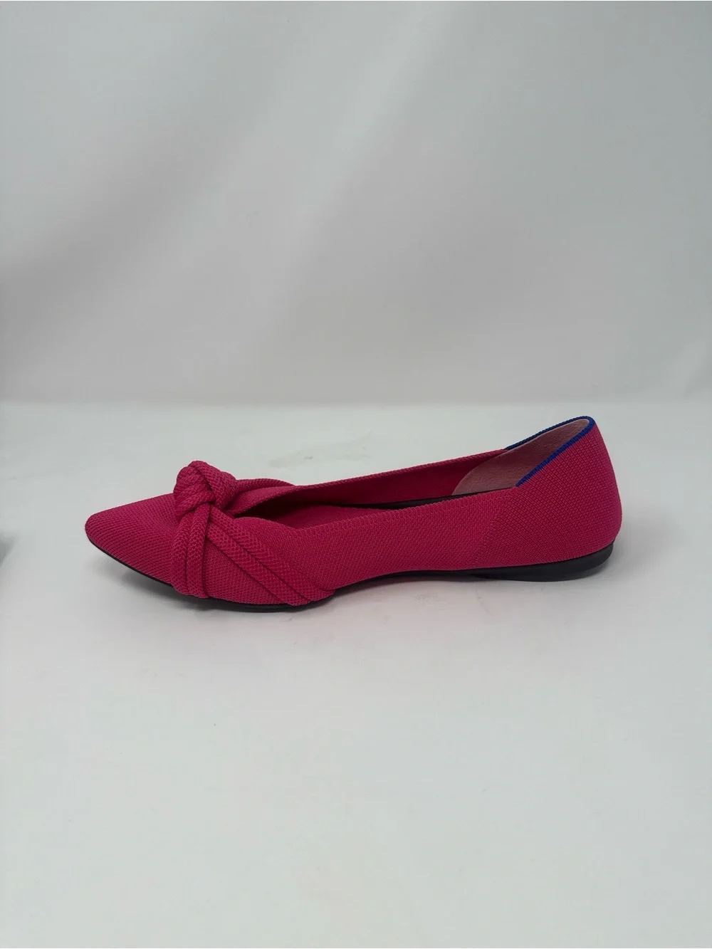 Rothy’s Knot Point II Flats in Hot Pink.  Size 11